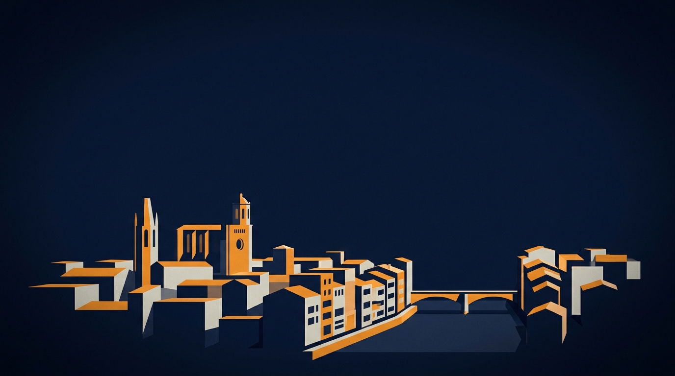 Girona skyline